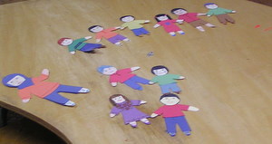 Paperdolls made by children in Religious Education